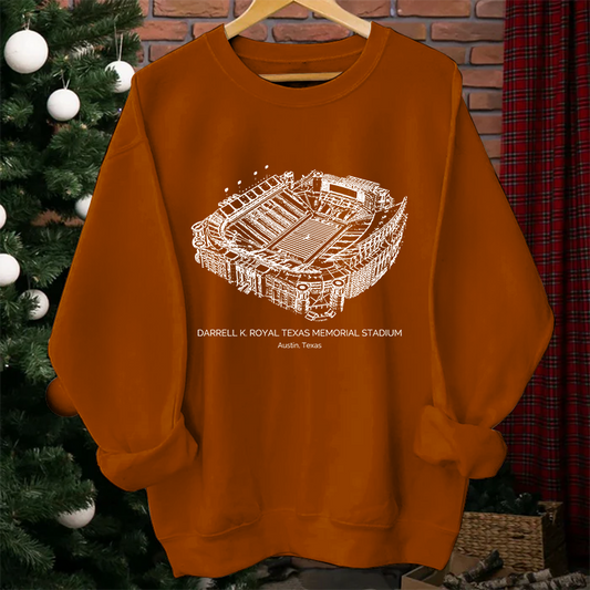 Texas Longhorns Stadium Unisex Crewneck Sweatshirt