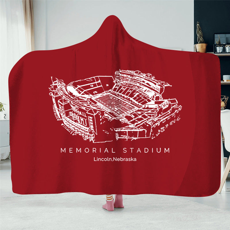 Memorial Stadium (Lincoln) - Nebraska Cornhuskers football, College Football Hat Blanket