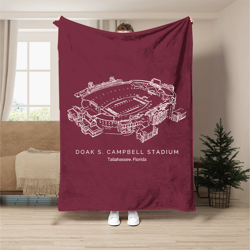 Doak Campbell Stadium - College Football Blanket, Florida State Seminoles football