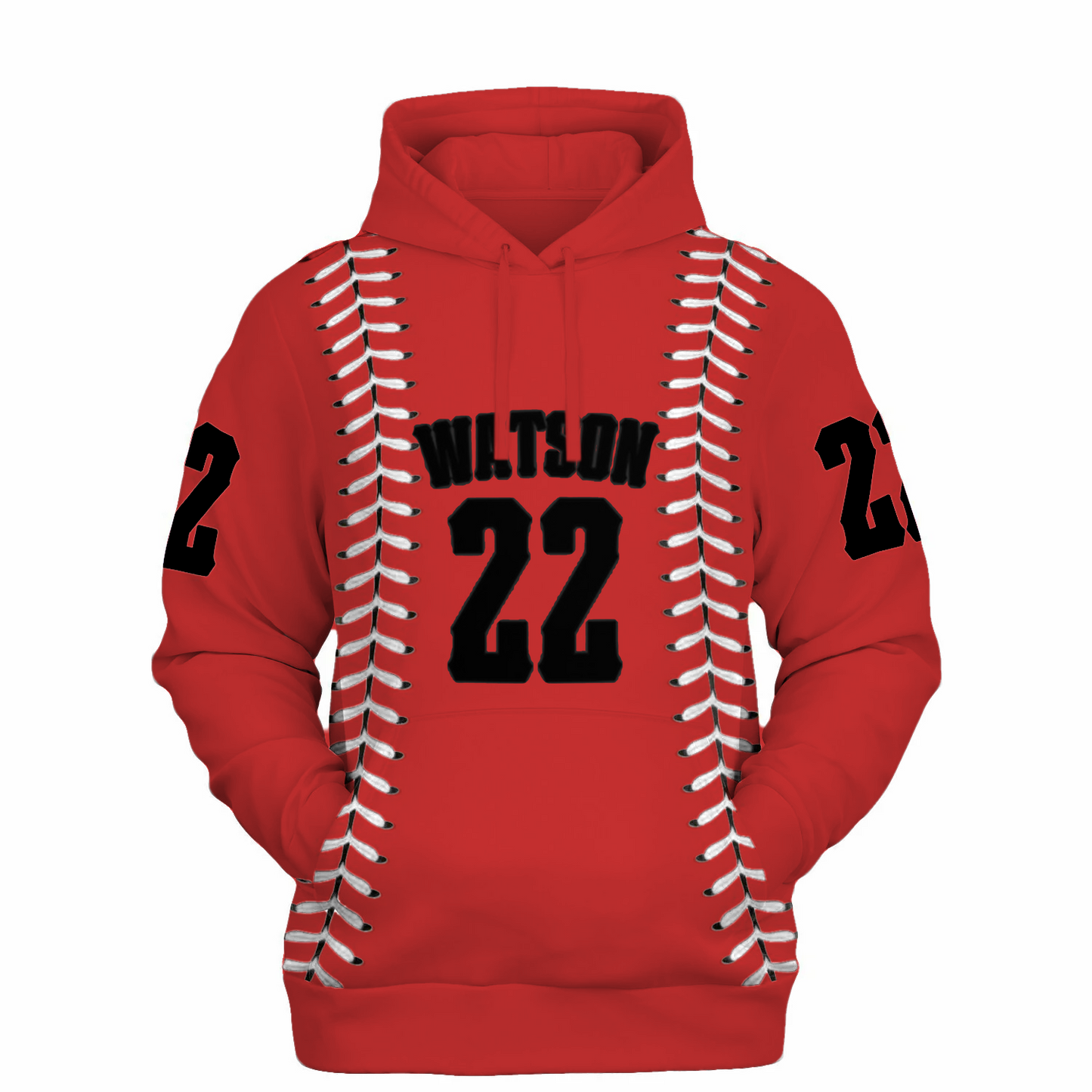 Personalizable Baseball Stitches Hoodie