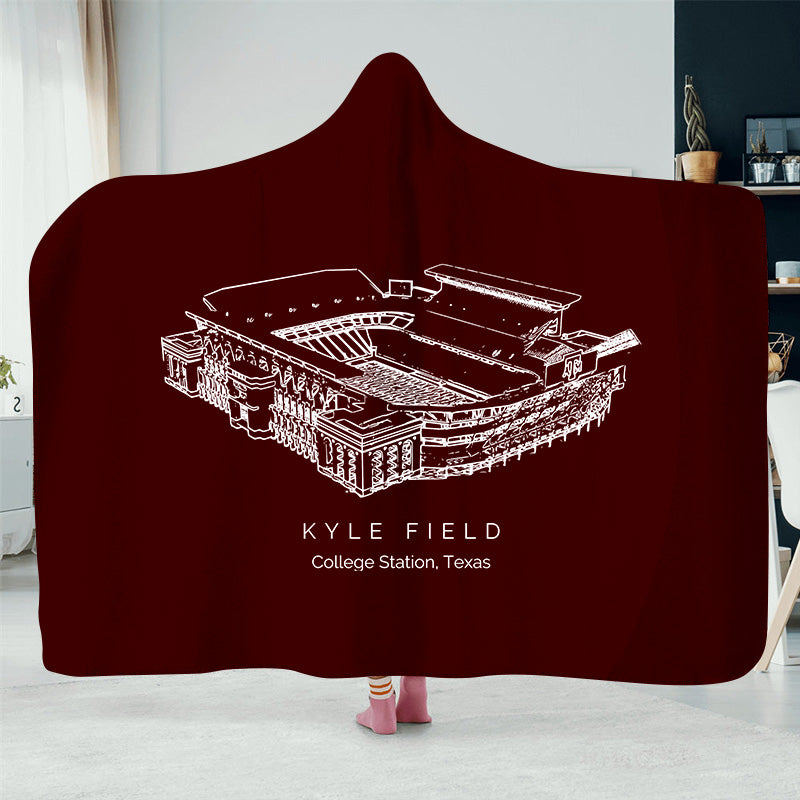 Kyle Field - Texas A&M Aggies football, College Football Stadium Hat Blanket