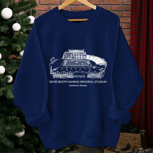 University of Kansas Stadium Unisex Crewneck Sweatshirt