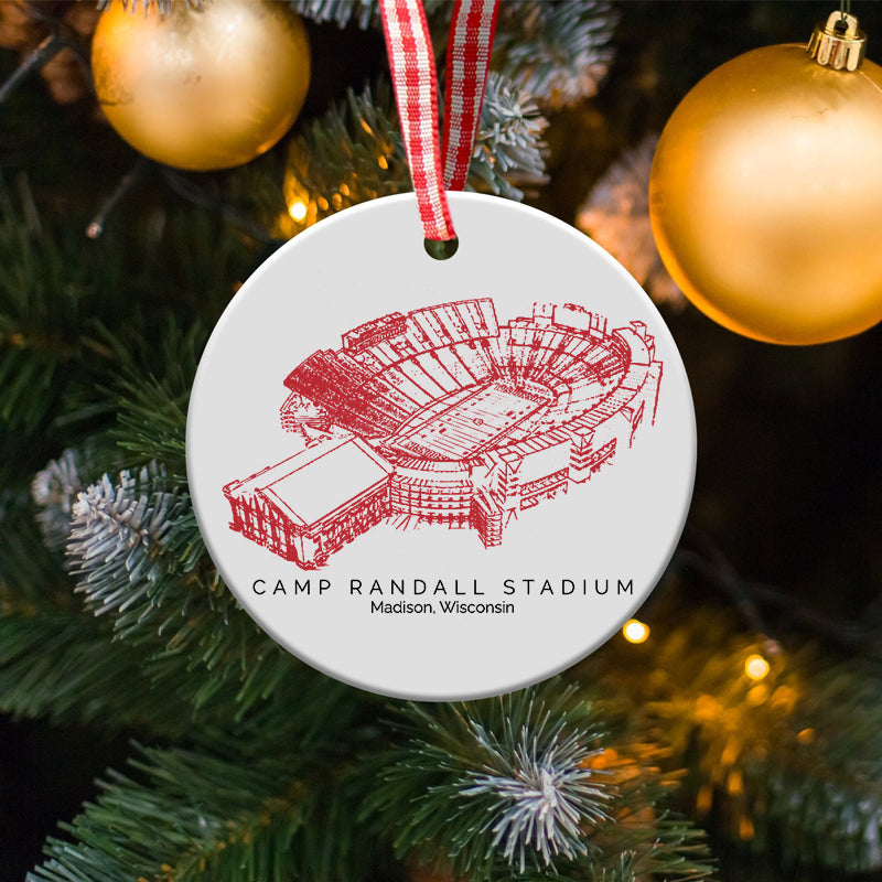 Camp Randall Stadium - Wisconsin Badgers football,College Football Ceramic Christmas Ornament