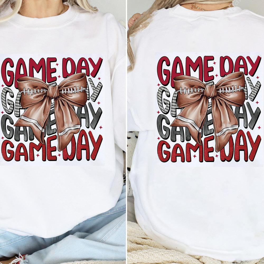 Alabama Crimson Tide football Game Day Football Bow-Knot Sweatshirt