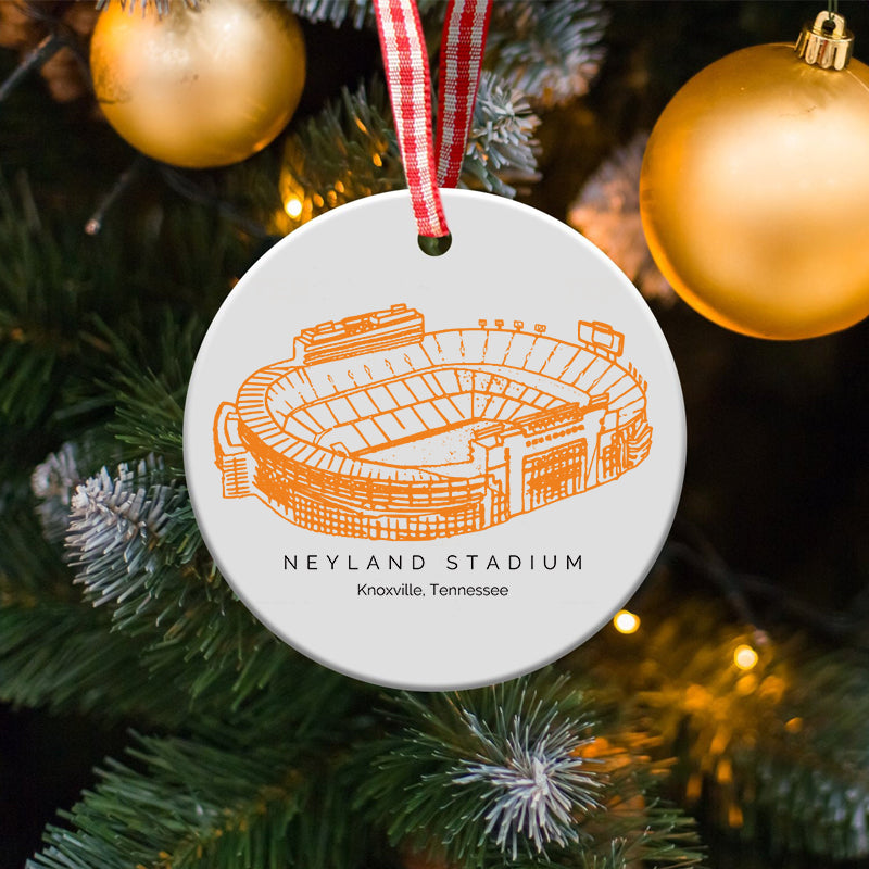 Neyland Stadium - Tennessee Volunteers football, College Football Ceramic Christmas Ornament