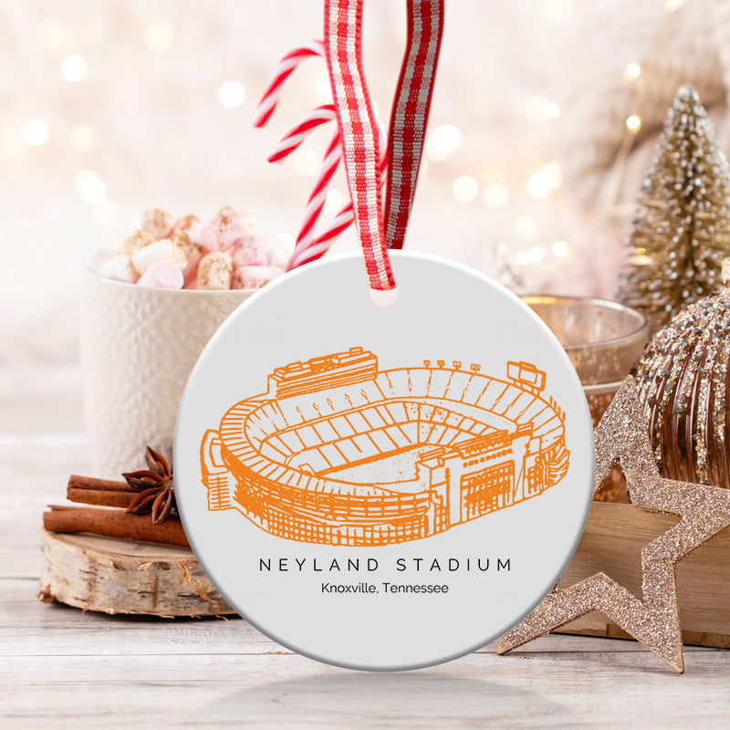 Neyland Stadium - Tennessee Volunteers football, College Football Ceramic Christmas Ornament