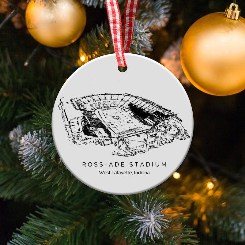 Ross–Ade Stadium - Purdue Boilermakers football,College Football Ceramic Christmas Ornament