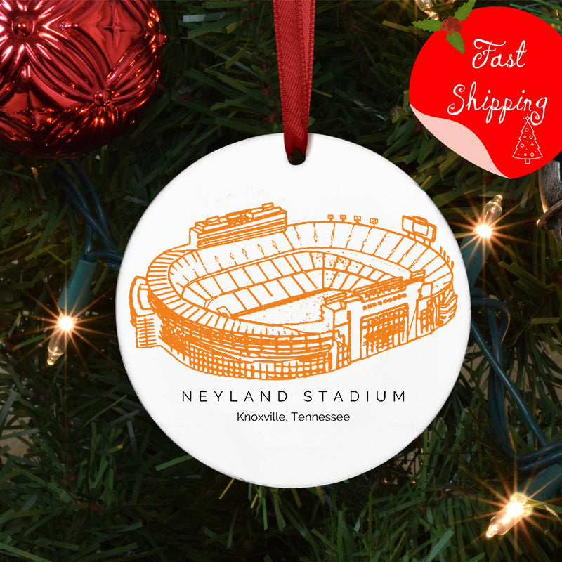 Neyland Stadium - Tennessee Volunteers football, College Football Ceramic Christmas Ornament