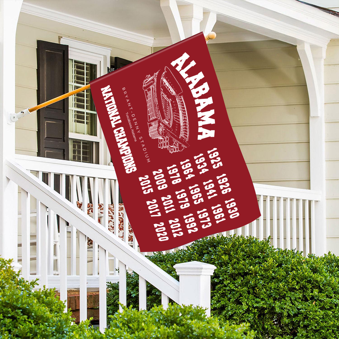 Alabama Crimson Tide football 2020 Football Playoff National Champions, Garage, Dorm, Outdoor Decoration