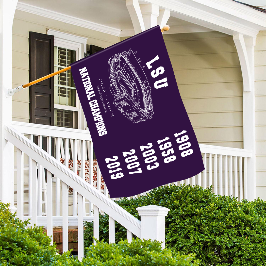 LSU Tigers football 2019 Football Playoff National Champions, Garage, Dorm, Outdoor Decoration