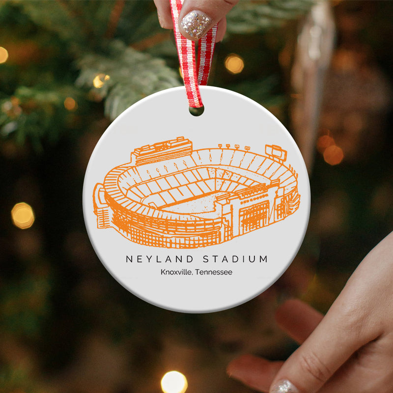 Neyland Stadium - Tennessee Volunteers football, College Football Ceramic Christmas Ornament