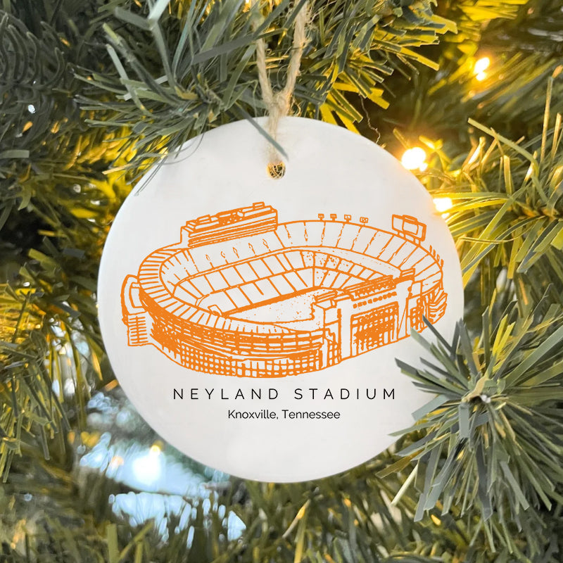 Neyland Stadium - Tennessee Volunteers football, College Football Ceramic Christmas Ornament