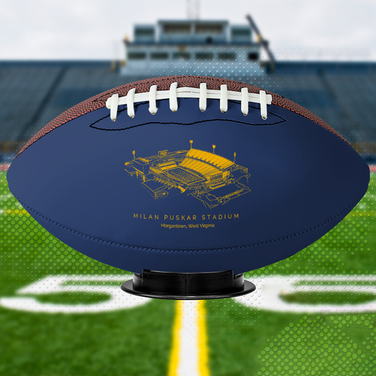 Milan Puskar Stadium - West Virginia Mountaineers football, Stipple Art College Football