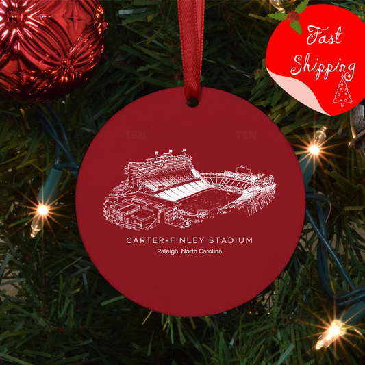 Carter–Finley Stadium - NC State Wolfpack football,College Football Ceramic Christmas Ornament