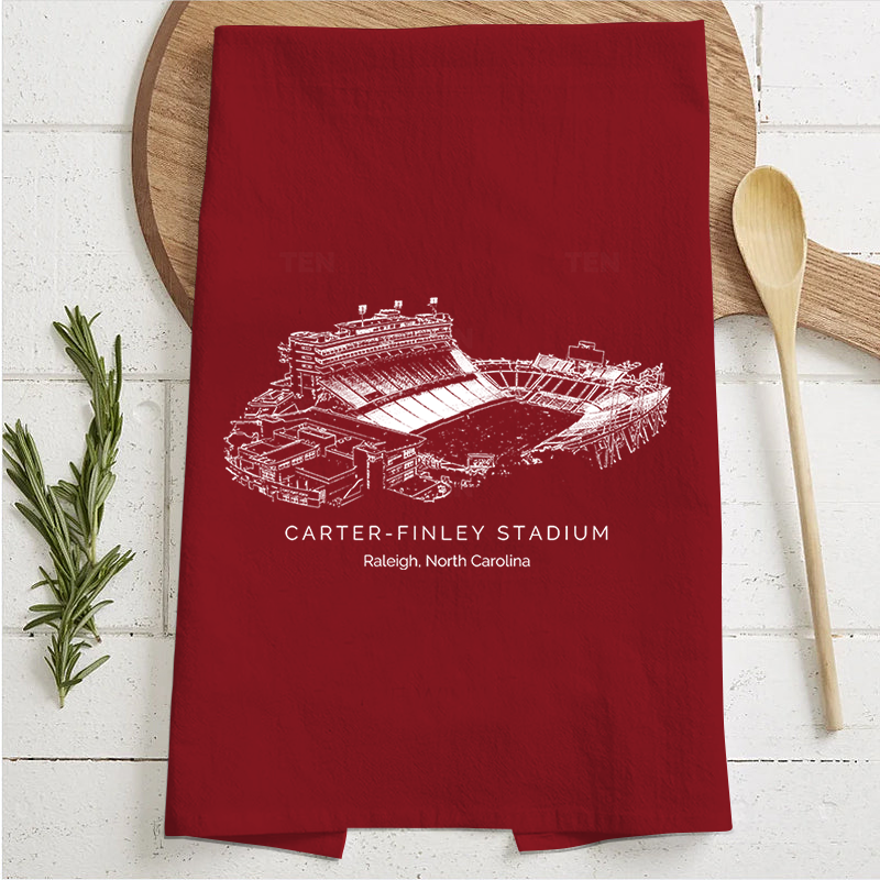 Carter–Finley Stadium - NC State Wolfpack football,College Football Tea Towel