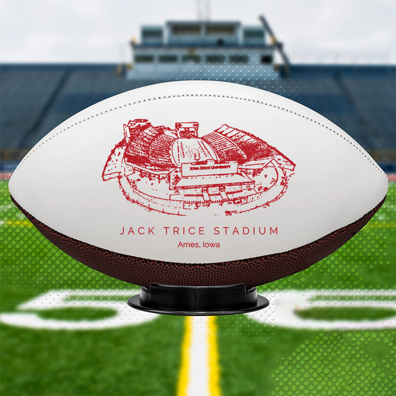 Jack Trice Stadium - Iowa State Cyclones football, Stipple Art College Football