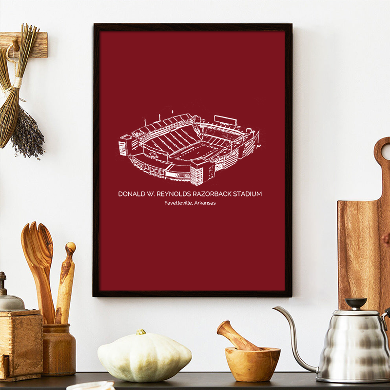 Donald W. Reynolds Razorback Stadium - Arkansas Razorbacks football, College Football Frame