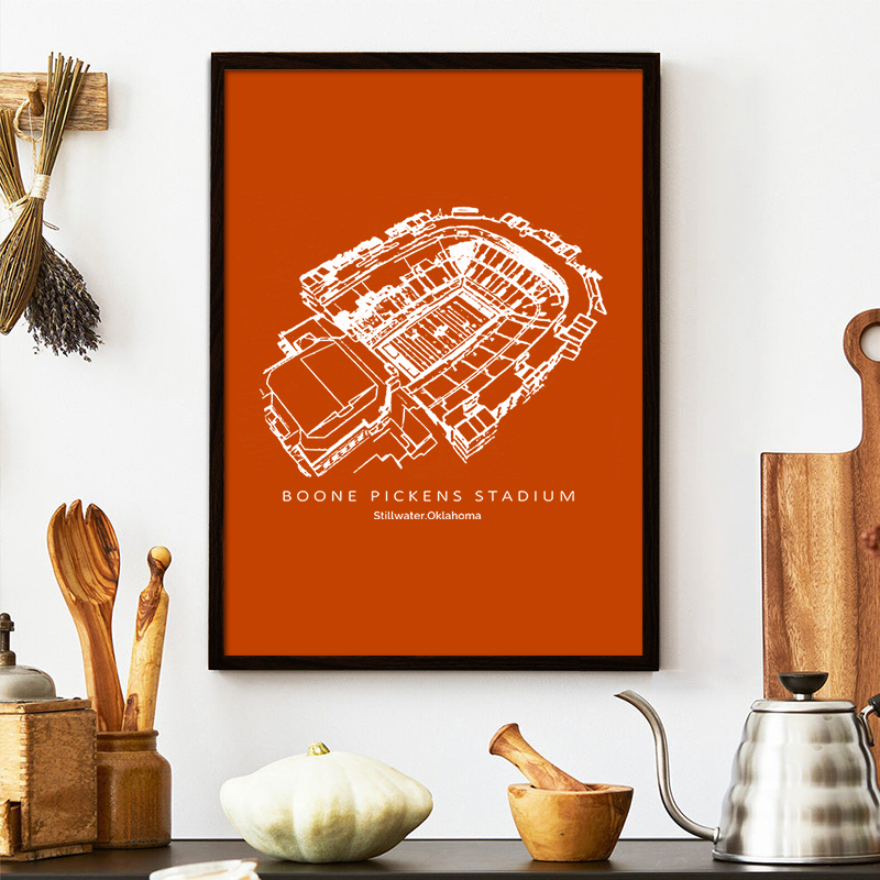 Boone Pickens Stadium - Oklahoma State Cowboys football, College Football Frame