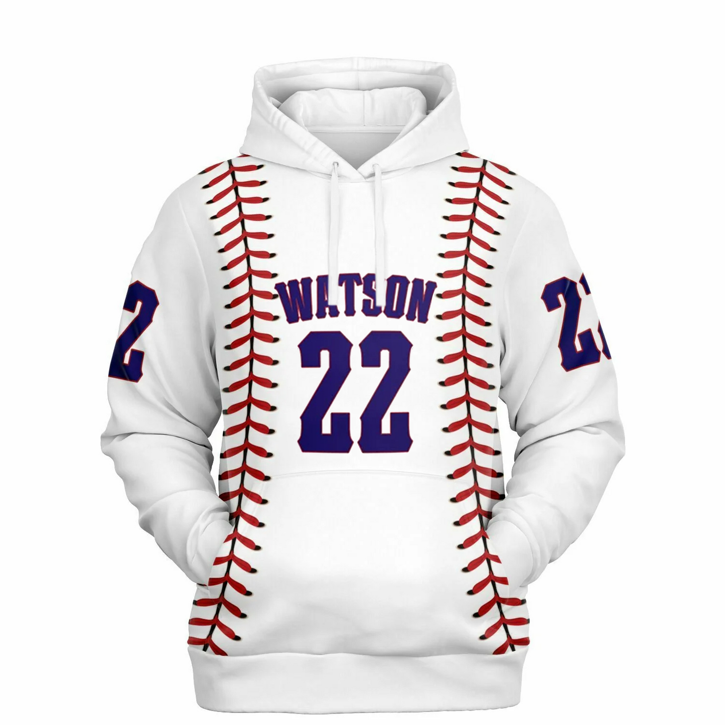 Personalizable Baseball Stitches Hoodie