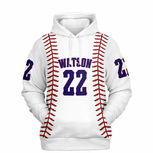 Personalizable Baseball Stitches Hoodie