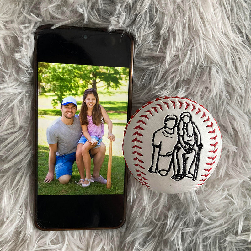 Father's Day Gift//Custom Personalized Embroidered Baseball // Baseball Gift // Keepsake ball // Graduation Gift// Memorabilia