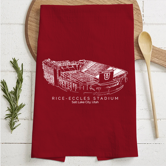 Rice–Eccles Stadium - Utah Utes football,College Football Tea Towel