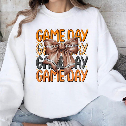 Tennessee Volunteers football Game Day Football Bow-Knot Sweatshirt