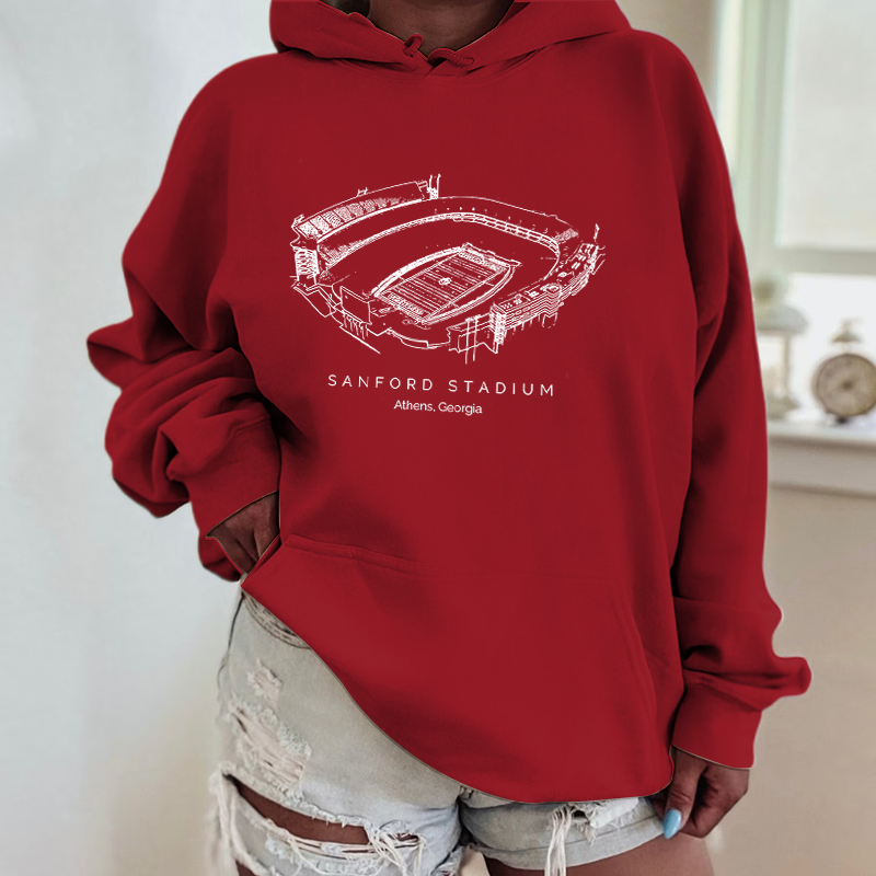 Georgia Bulldogs Stadium Unisex Crewneck Sweatshirt