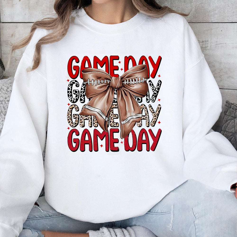 Texas Tech Red Raiders football Game Day Football Bow-Knot Sweatshirt