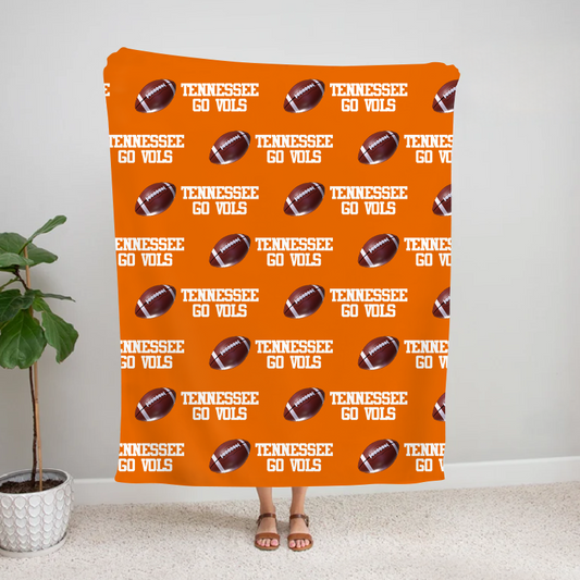 Personalized Tennessee Volunteers Go Vols Football Bleacher Blanket