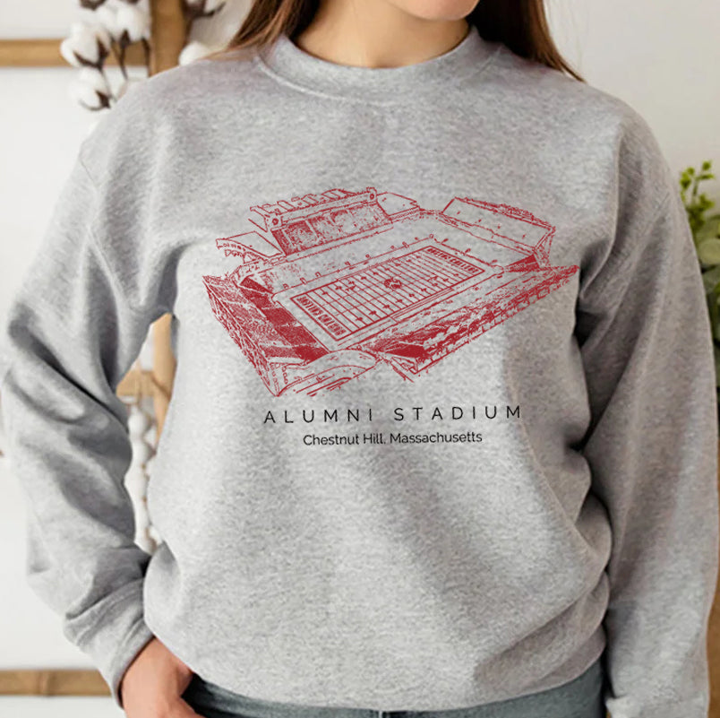 Alumni Stadium Boston College Unisex Crewneck Sweatshirt