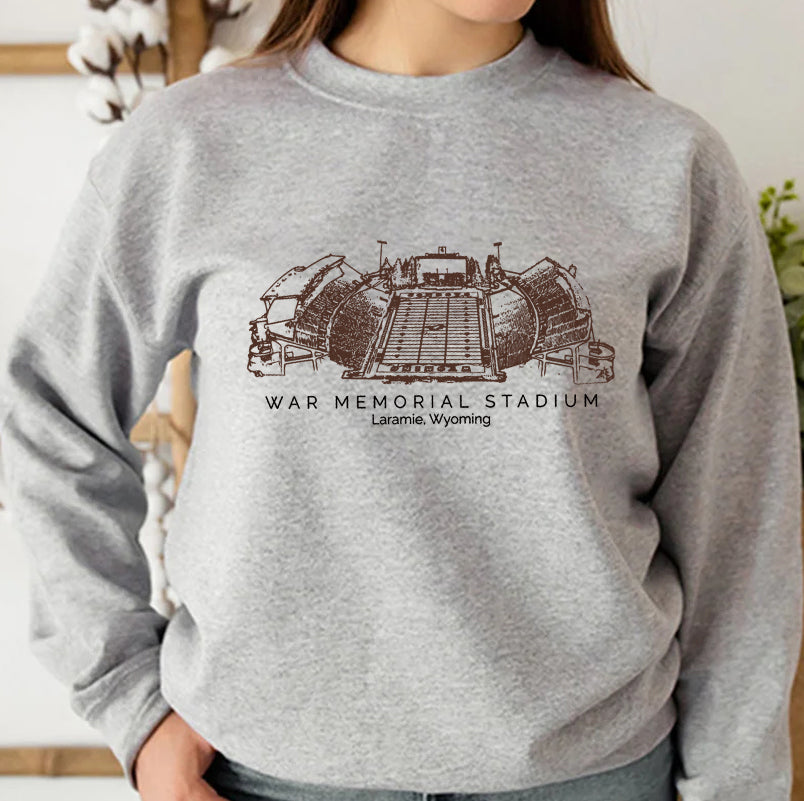 War Memorial Stadium Wyoming Unisex Crewneck Sweatshirt