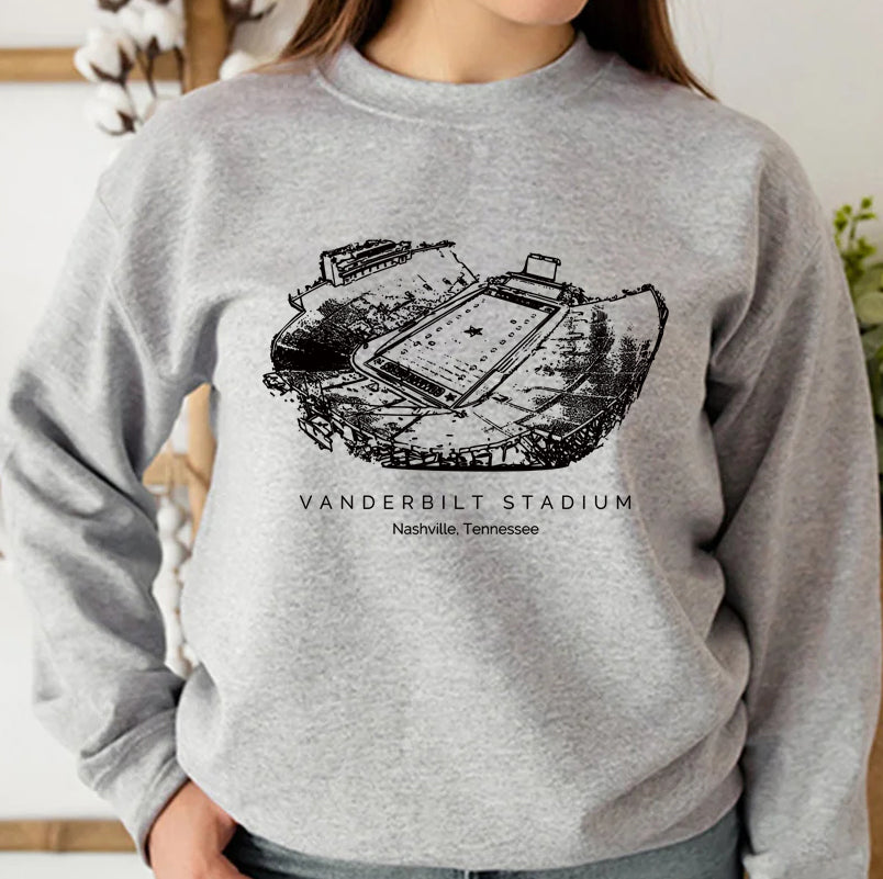 Vanderbilt University FirstBank Stadium Unisex Crewneck Sweatshirt