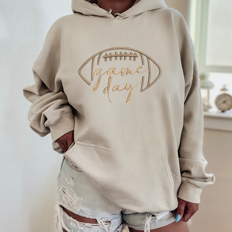 Embroidered Game Day Shirt, Tis The Season Shirt, Embroidered Fall Shirt, Touchdown Football Soccer Volleyball basketball Shirt Sweatshirt