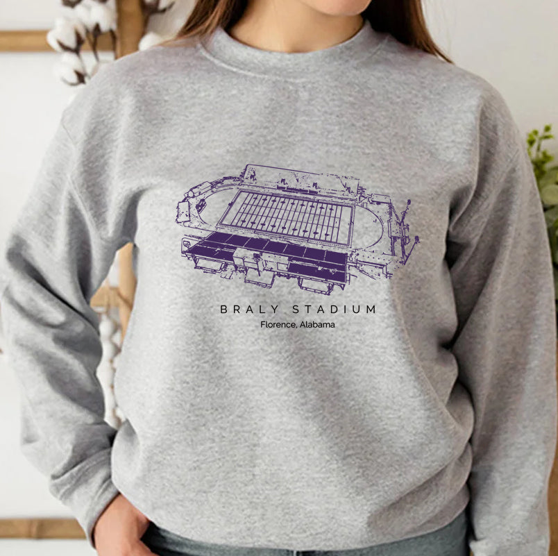 University of North Alabama Stadium Unisex Crewneck Sweatshirt