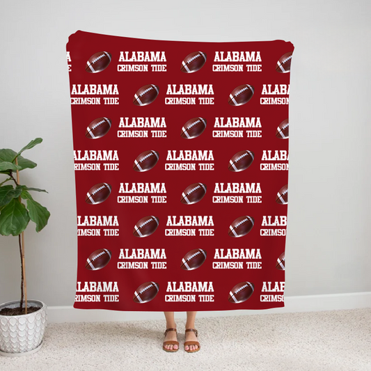 Personalized Alabama Crimson Tide Football Bleacher Blanket