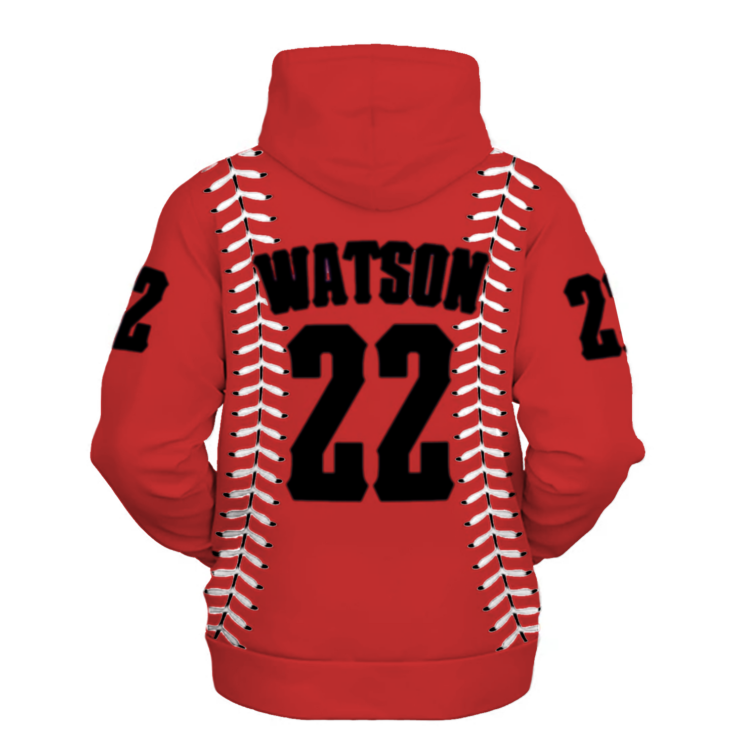 Personalizable Baseball Stitches Hoodie