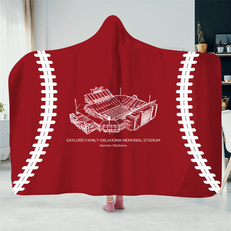 Gaylord Family Oklahoma Memorial Stadium - Oklahoma Sooners football, College Football Hat Blanket