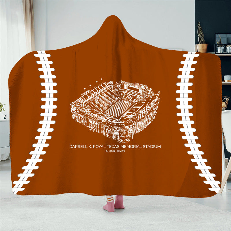 Darrell K Royal–Texas Memorial Stadium - Texas Longhorns football,College Football Hat Blanket