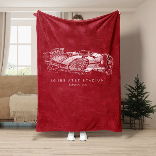 Jones AT&T Stadium - Texas Tech Red Raiders football, College Football Blanket