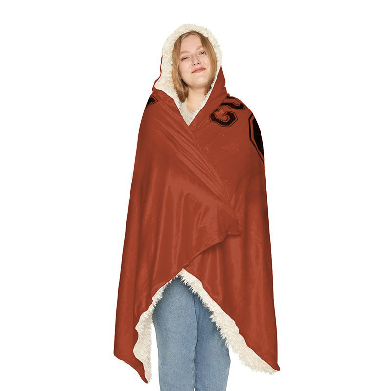 Hooded Fleece Blanket: Football Gift