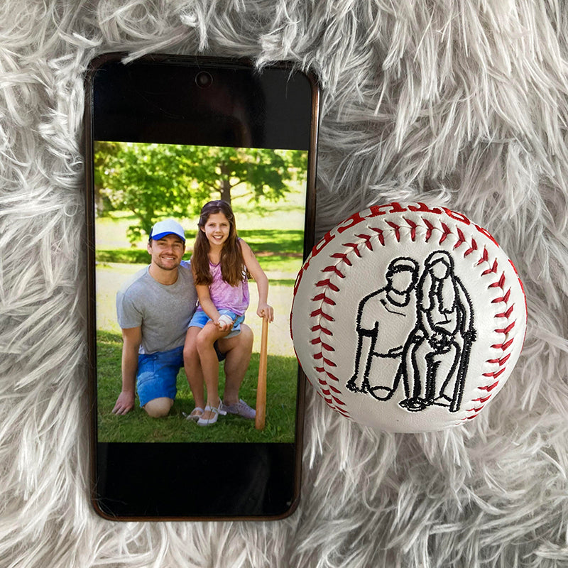 Father's Day Gift//Custom Personalized Embroidered Baseball // Baseball Gift // Keepsake ball // Graduation Gift// Memorabilia