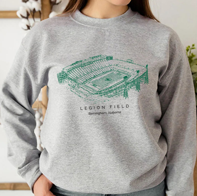 Legion Field University of Alabama at Birmingham Stadium Unisex Crewneck Sweatshirt