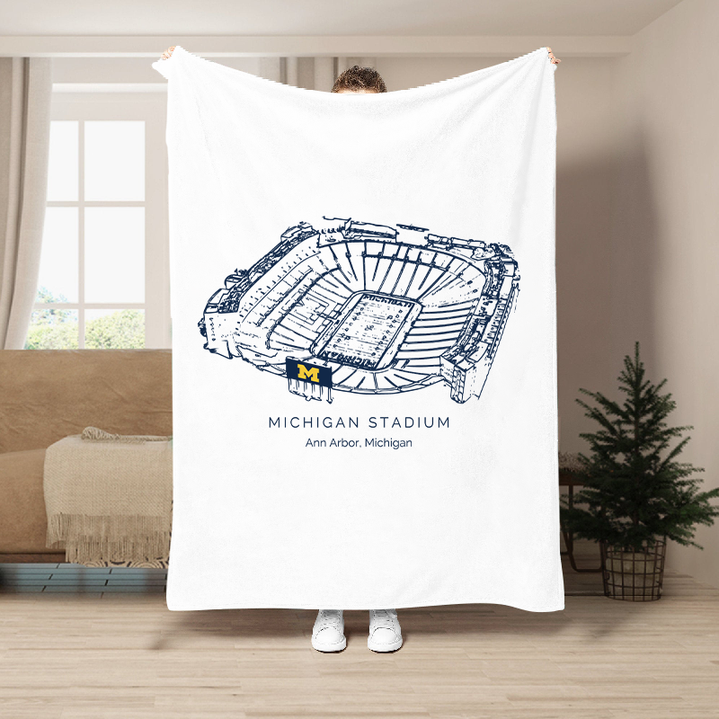 Michigan Stadium - Michigan Wolverines football, College Football Blanket