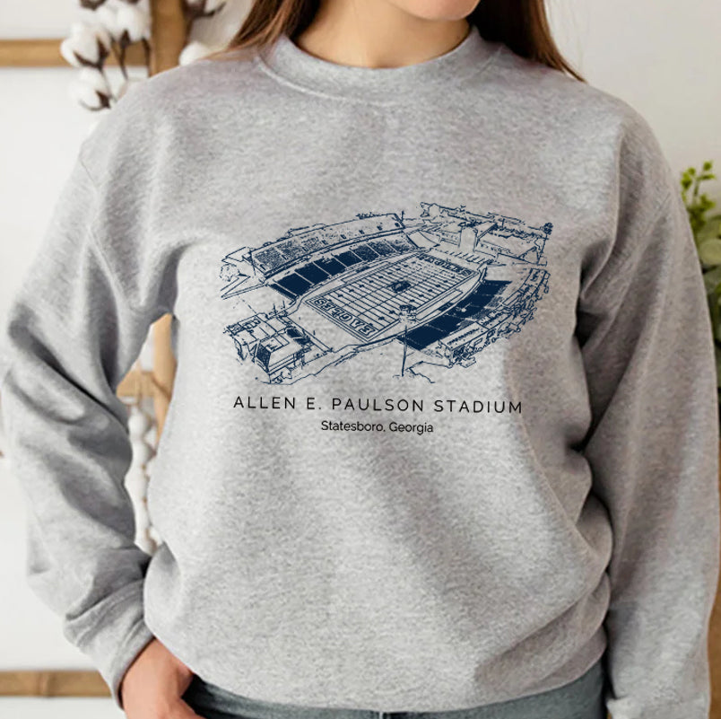 Georgia Southern University Paulson Stadium Unisex Crewneck Sweatshirt