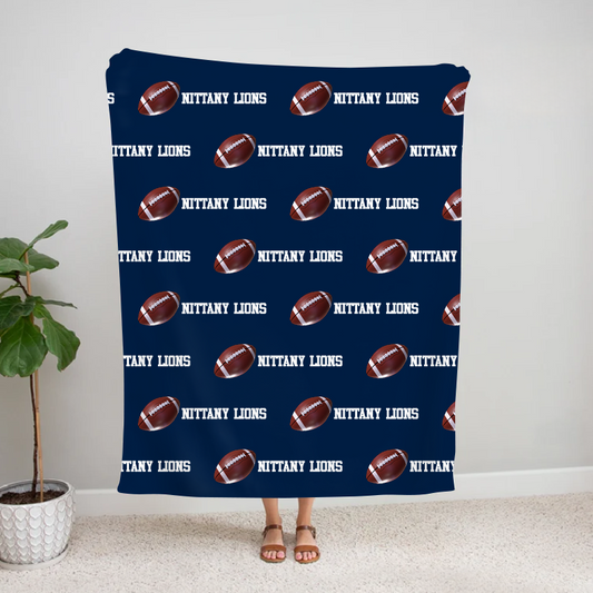 Personalized Nittany Lions Football Bleacher Blanket