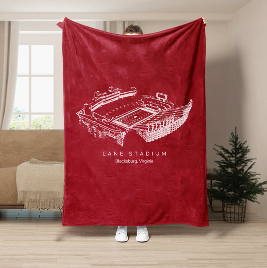 Lane Stadium - Virginia Tech Hokies football,College Football Blanket