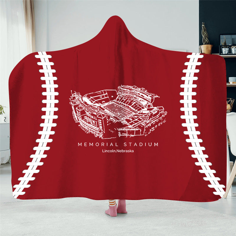 Memorial Stadium (Lincoln) - Nebraska Cornhuskers football, College Football Hat Blanket