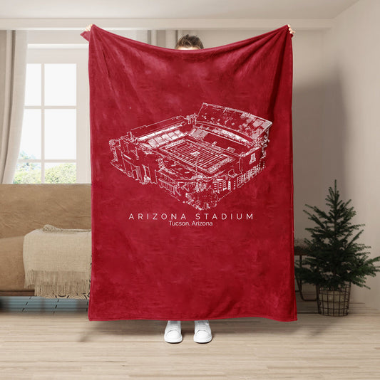 Arizona Stadium - Arizona Wildcats football,College Football Blanket