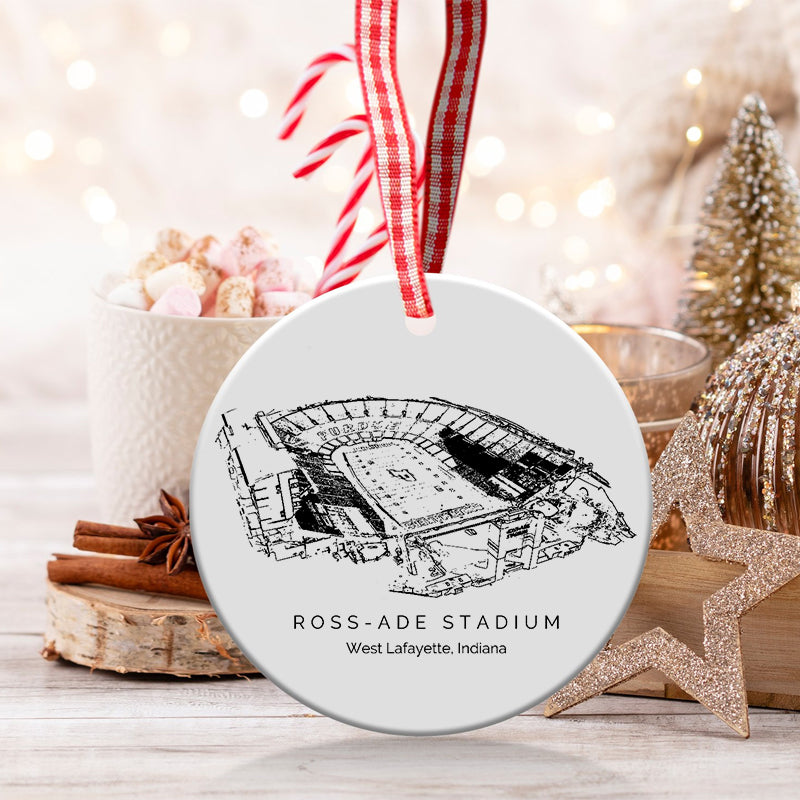 Ross–Ade Stadium - Purdue Boilermakers football,College Football Ceramic Christmas Ornament